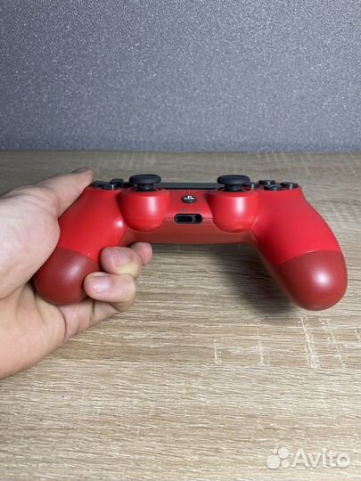 Джойстик для PS4 красный