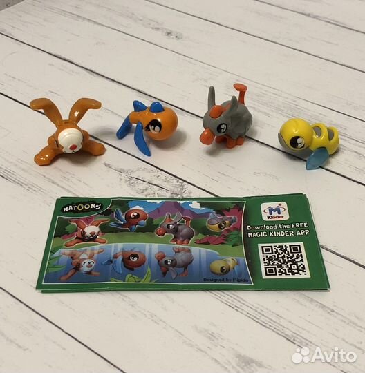 Животные natoons. Киндер-сюрприз