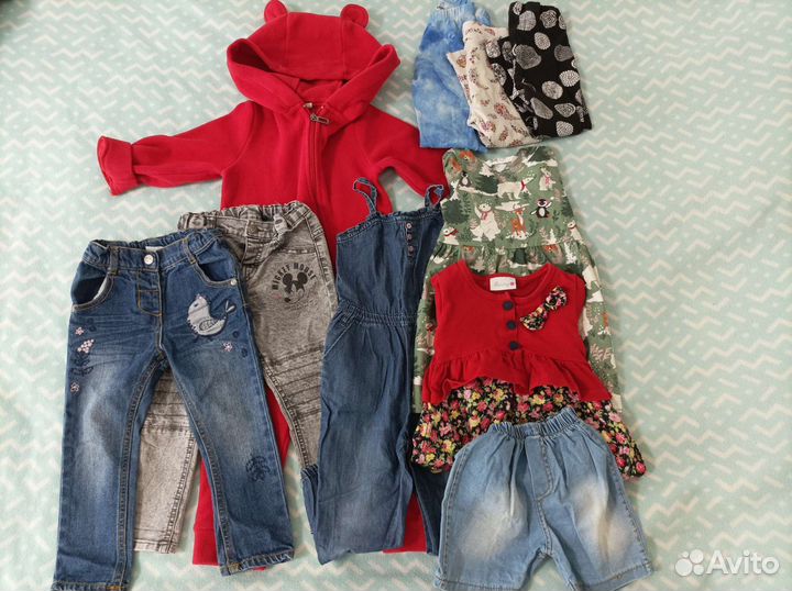 Вещи пакетом для девочки 86-92