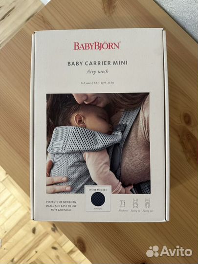 Эргорюкзак babybjorn baby carrier mini 3D mesh