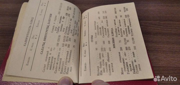 Карманный счётчик калорий СССР