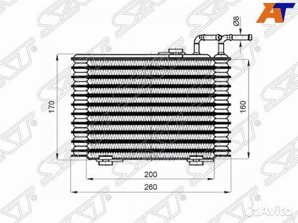 Радиатор вариатора mitsubishi outlander 13, mitsub
