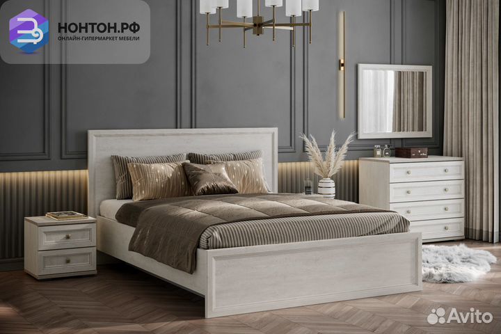 Спальный гарнитур Александрия cосна cанторини свет
