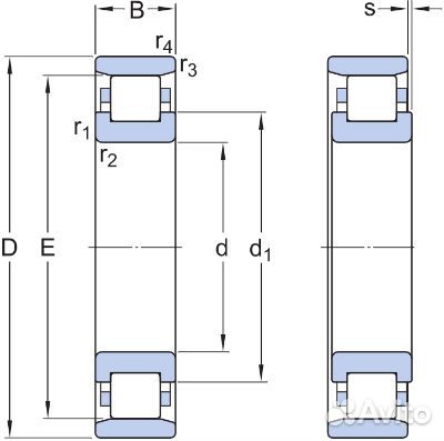 Подшипник SKF N234 ECM (ГОСТ 2234)