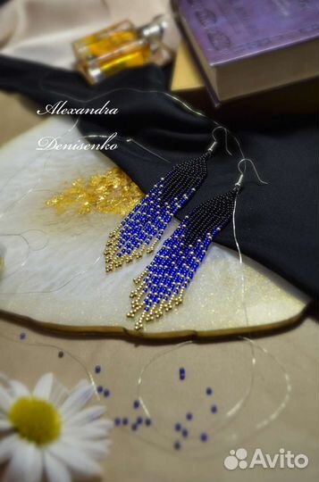 Серьги из бисера
