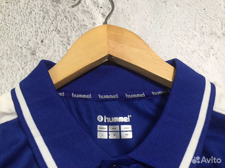 Поло Hummel x Everton синего цвета новое (L-XL)