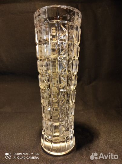 Ваза СССР для цветов, хрусталь
