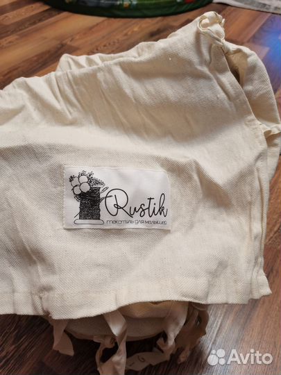 Бортики в кроватку из льна