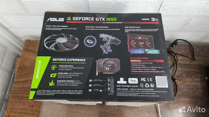 Видеокарта gtx 1650 4gb
