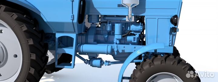 Трактор мтз-80/82 сборная модель 1/35