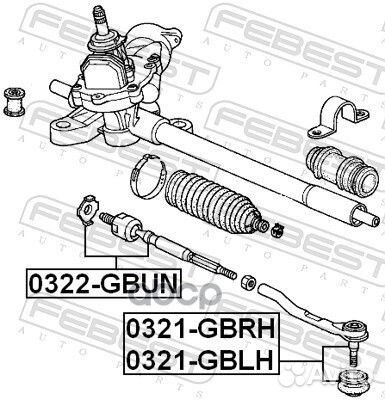 Наконечник рулевой правый honda mobilio GB1/GB2