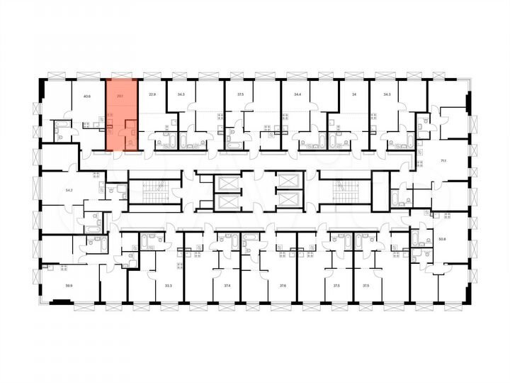 Квартира-студия, 20,1 м², 11/30 эт.