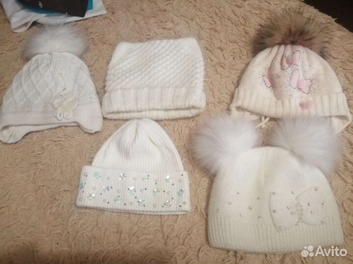 Шапка зимняя для девочки 48 50