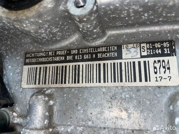 BHE Двигатель Audi TT 8N 2003-2006 3.2 бензин