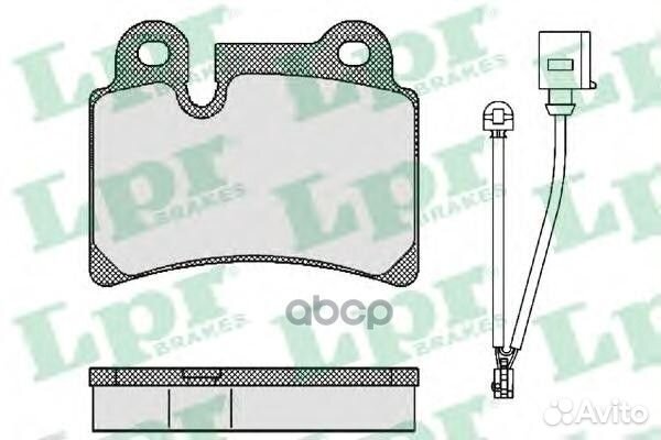 Комплект тормозных колодок 05P1380 05P1380 Lpr