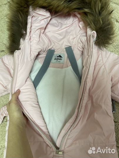 Зимний комбинезон для девочки 86