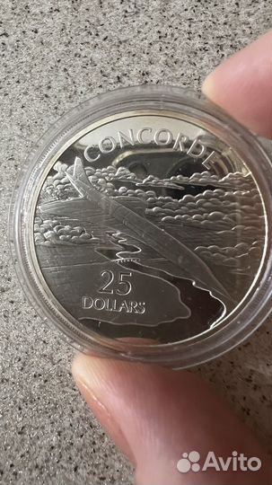 25 долларов 2003 серебро Конкорд