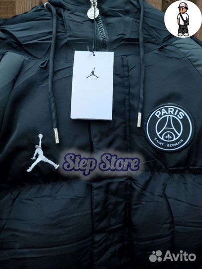 Пуховик Nike air Jordan x PSG оригинал