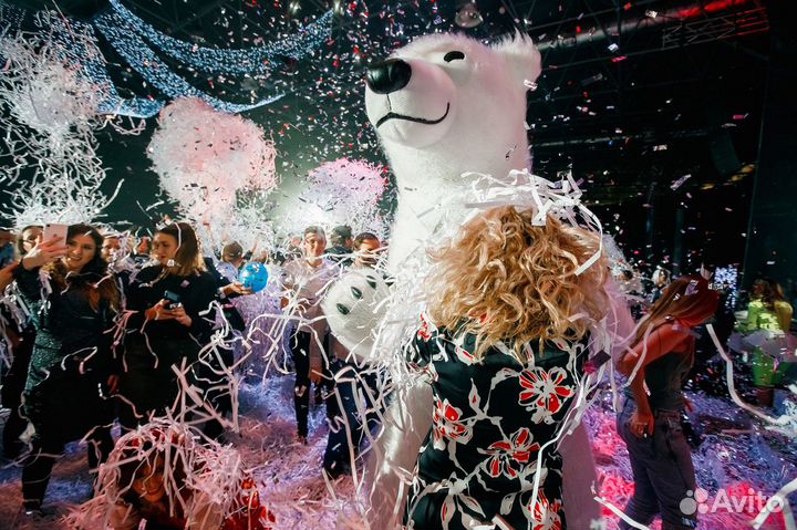 Бумажное шоу на выпускной, корпоратив, свадьбу