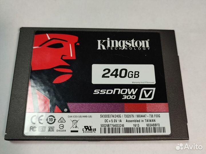 Ssd диск kingston v300 240 Gb MLC состояние нового