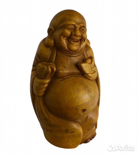 Будда Хотэй Китайская Статуэтка из Бамбука ru*02a
