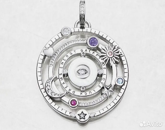 Кулон серебро космический дизайн