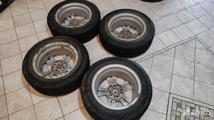 Диски R14 LS Wheels LS141С зимней резиной шипы