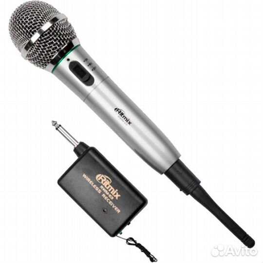 Радиомикрофон ritmix RWM-101, титан. Металический