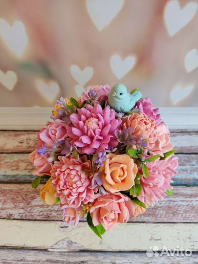 Букет цветов из мыла