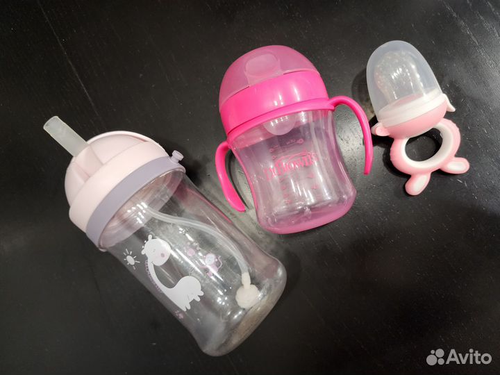 Поильник, бутылочка и ниблер