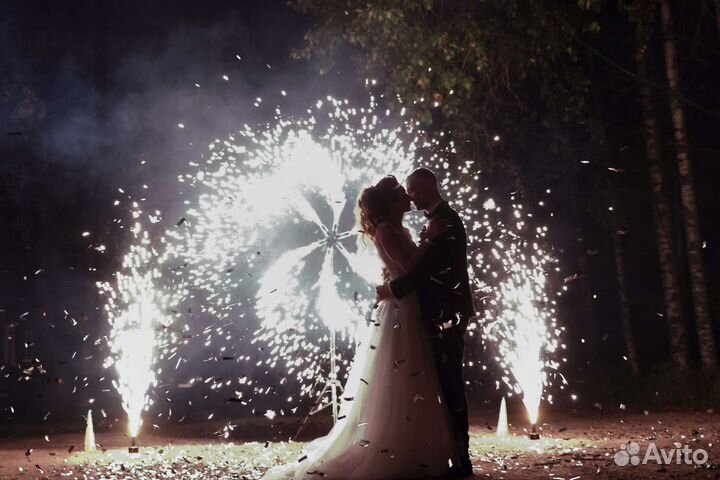 Холодные сценические фонтаны