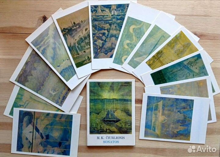 М. Чюрлёнис, два набора открыток 76 и 78 годы
