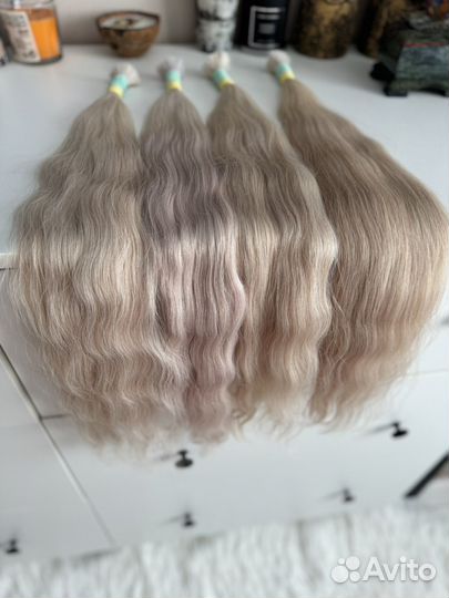 Волосы для наращивания блонд70 см