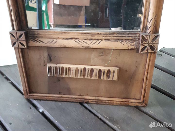 Зеркало настенное старинное, антиквариат