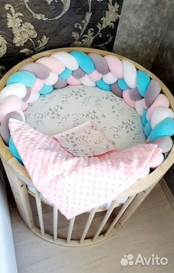 Детская кроватка круглая