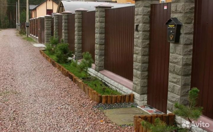 Забор из профлиста профессионально под ключ