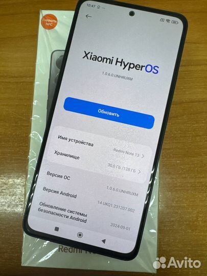 Xiaomi Redmi Note 13, 8/128 ГБ