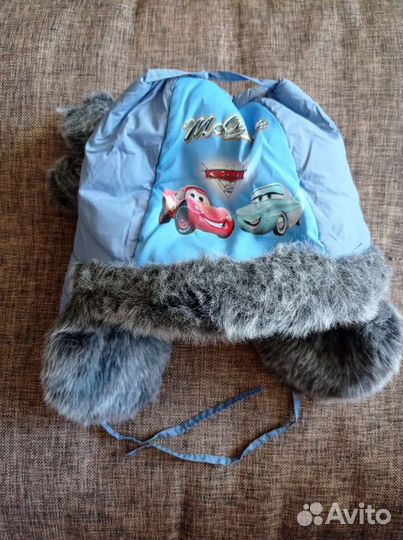 Шапка зимняя+подшлемник,варежки