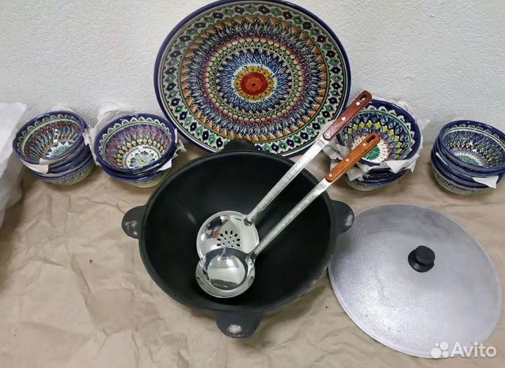 Казан чугунный узбекский