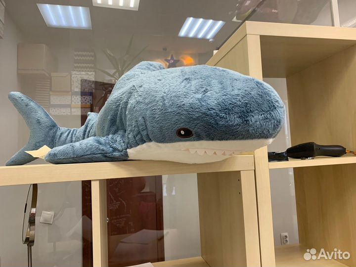 Икеа мягкая игрушка новая, с биркой. Акула, 100см