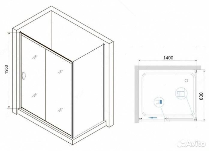 Душевой уголок RGW Passage PA-76-1B 140x80