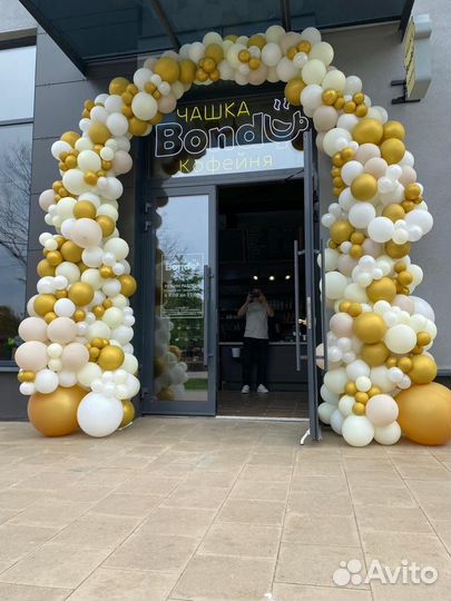 Арка Гирлянда на открытие из шаров