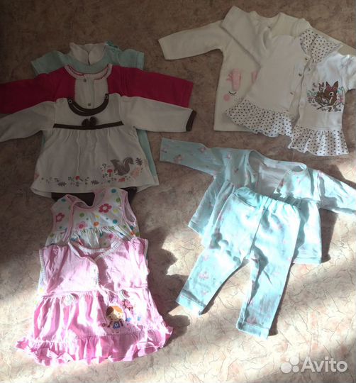 Детские вещи пакетом от 0 до года