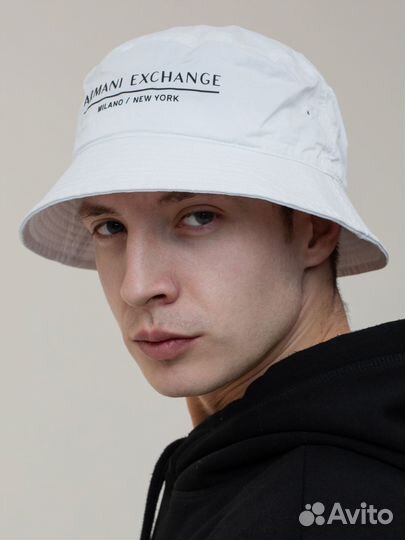 Панама мужская летняя белая Armani Exchange