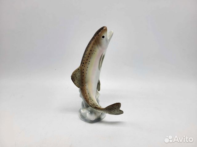 Рыбка форель Bovaria Германия фарфоровая статуэтка