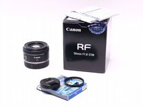 Объектив Canon RF 50mm f 1.8 STM + фильтр