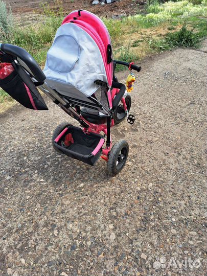 Велосипед коляска с ручкой