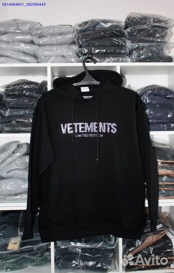 Худи Vetements со стразами vhq (Арт.87463)