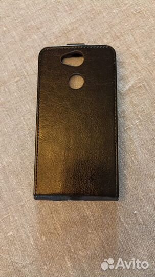 Вертикальный кожаный чехол-книжка для Sony XA