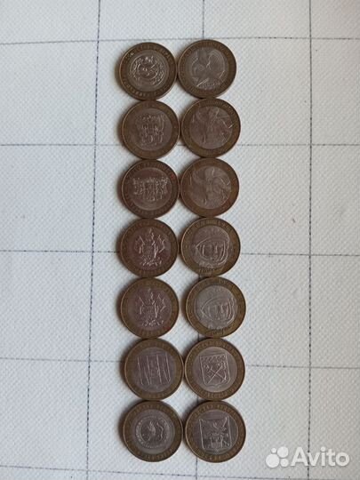 Монета 10 р. биметалл